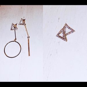 Triangle Asymmetrical Earrings